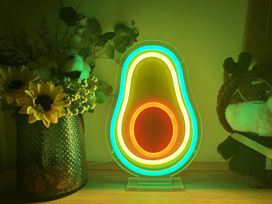 avocado neon light